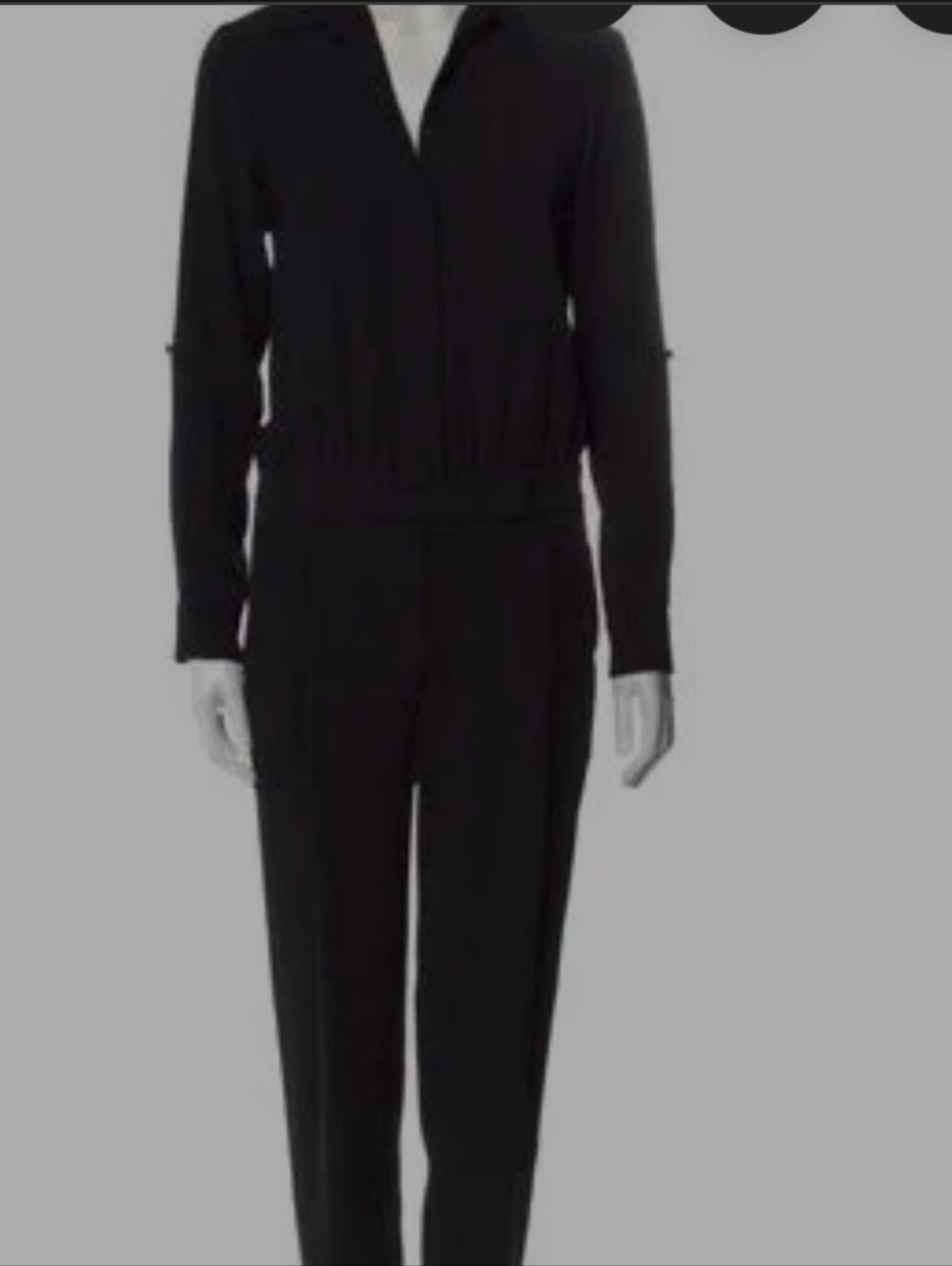 VINCE EUC LONG SLV ELASTIC WAIST JUMPSUIT SZ 2